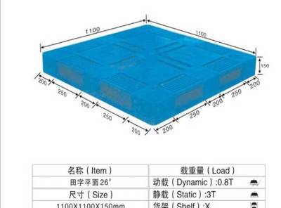 佛山厂家专业供应重庆大量塑料卡板 网格田字平面卡板 塑胶栈板-佛山塑胶托盘